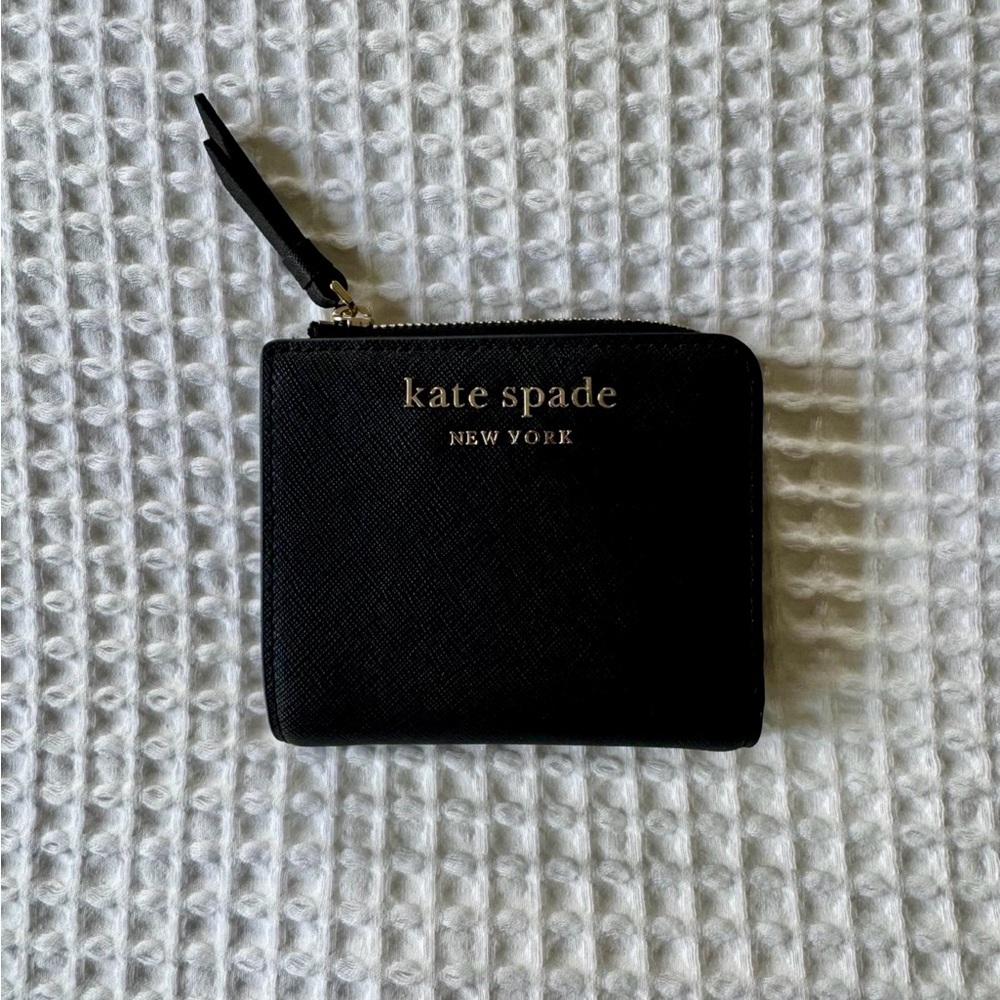 Kate Spade Staci Small L-Zip Bifold Wallet Black